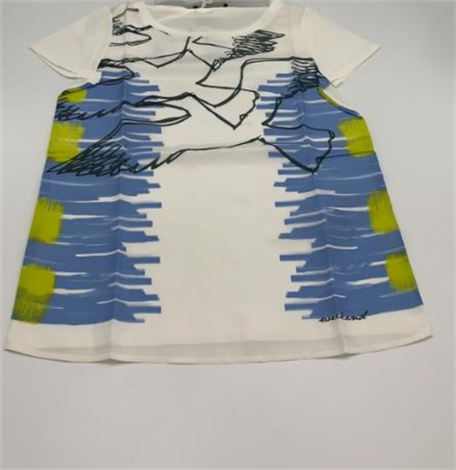 Weekend Max Mara Printed T-shirt With Round Neck In White