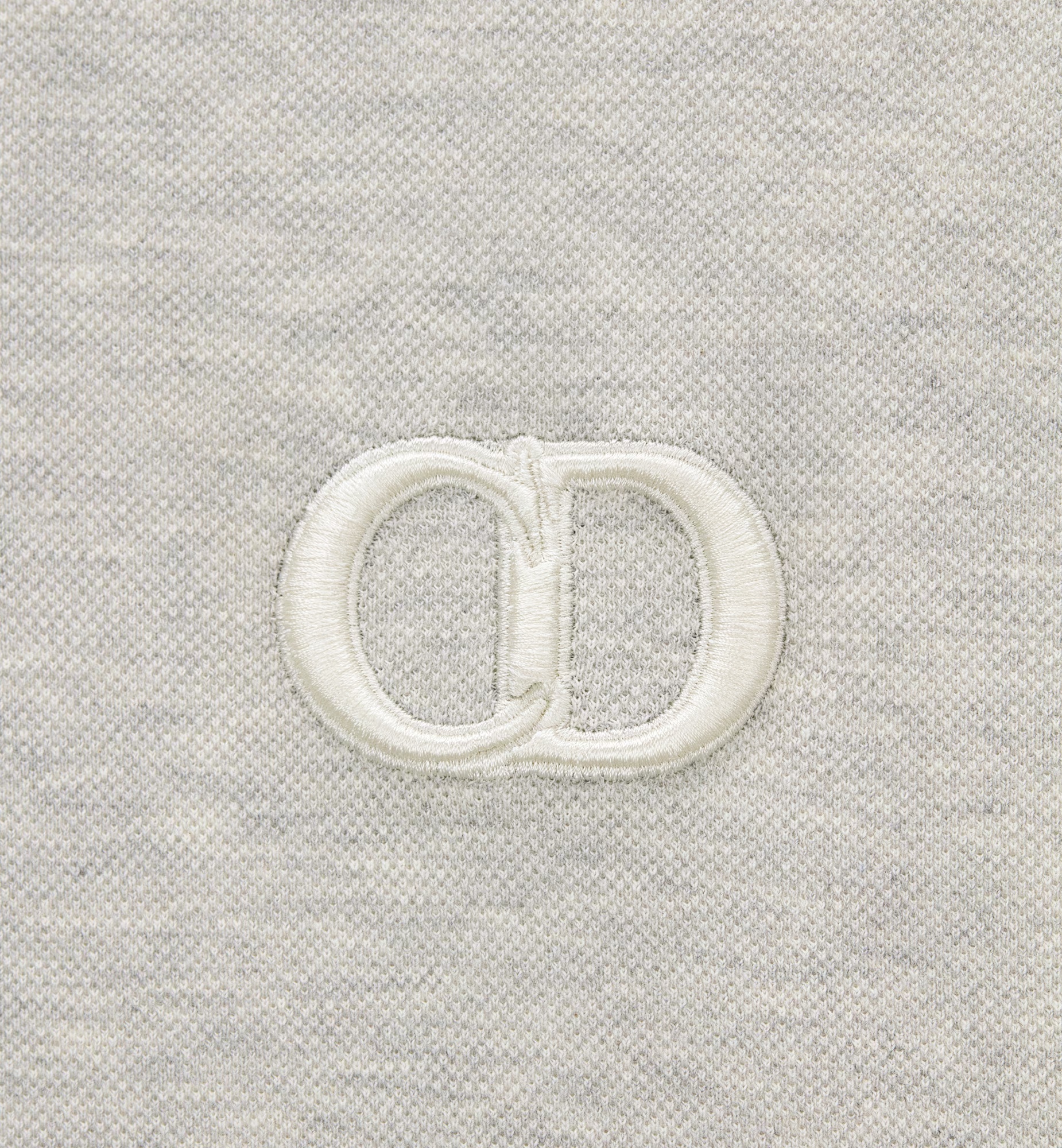 Shop Dior Logo Details Polo Shirt In Gray