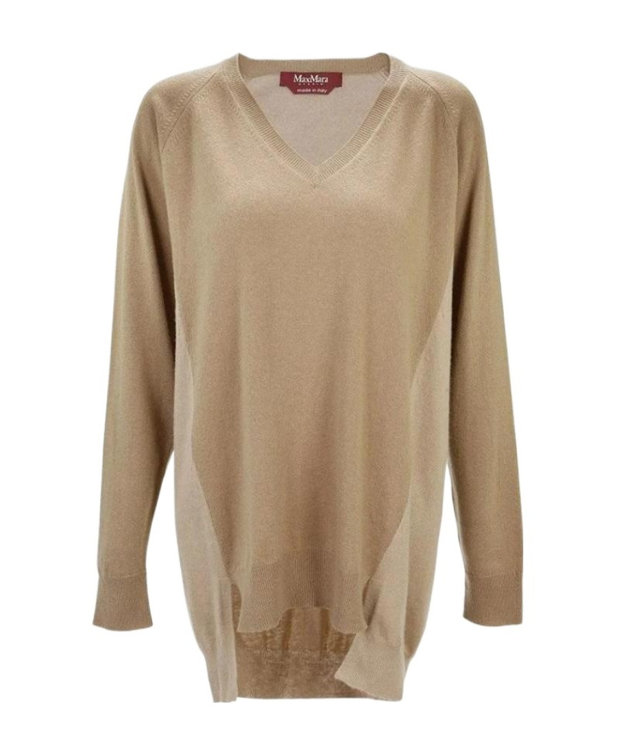 MAX MARA V-NECK LONG-SLEEVED PULLOVER