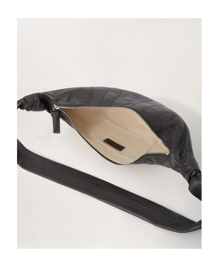 Lemaire Croissant Crossbody Bag In Brown