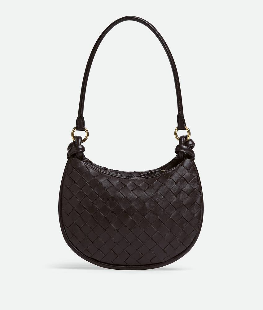 Bottega Veneta Brown Small Gemelli Shoulder Bag In Brown