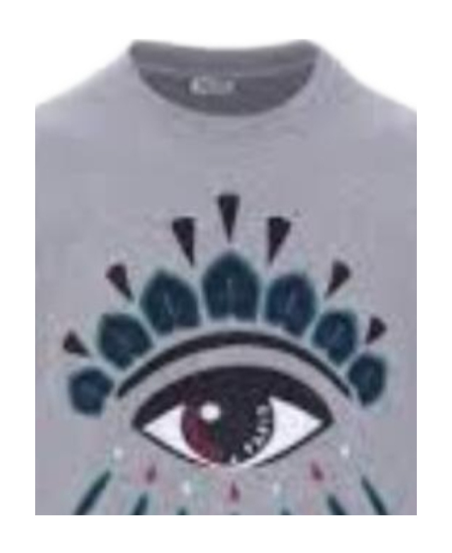 Kenzo Round-necked Sweater In Gray