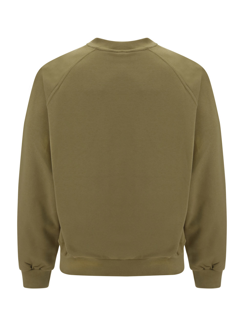 Sunnei Logo Embroidered Long-sleeved Sweatshirt In Green