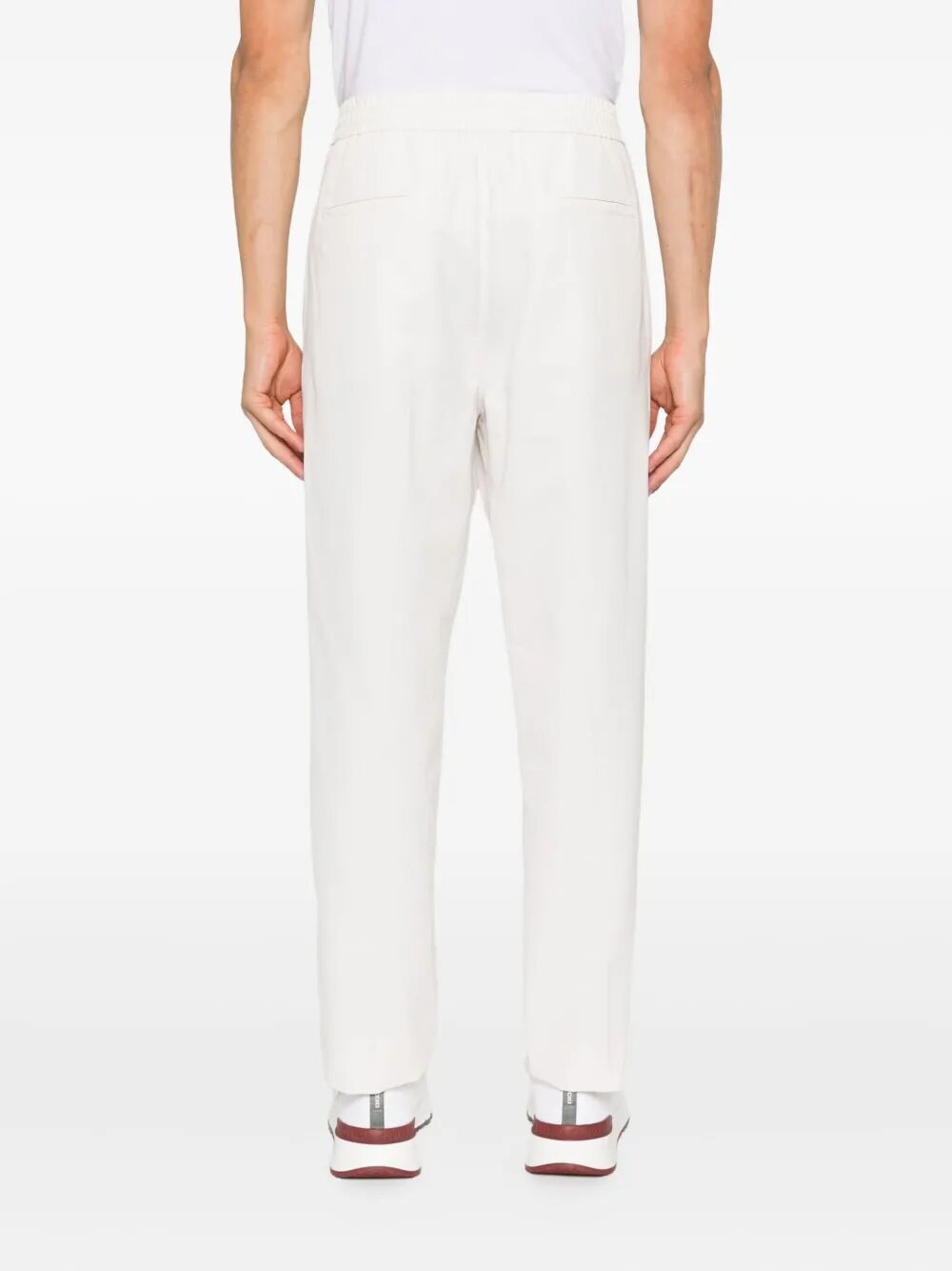 Brunello Cucinelli Cotton Track Pants In White