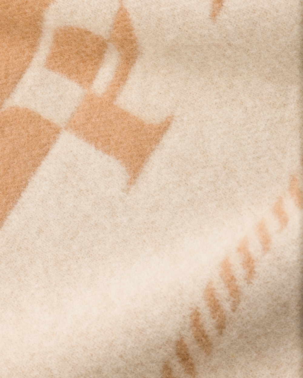 Prada Small Jacquard-logo Wool Scarf In Brown