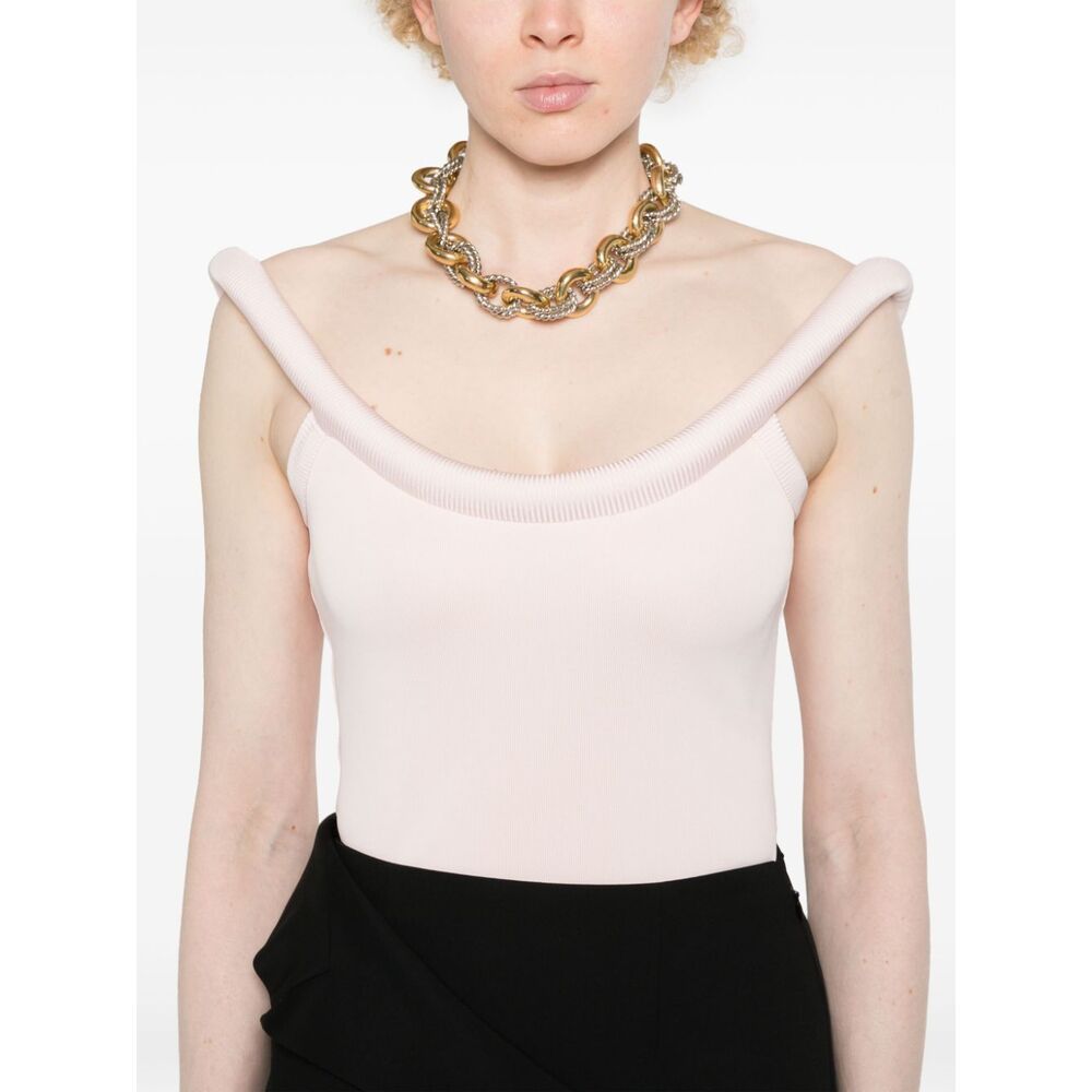 Alexander Mcqueen 3d-detailing Sleeveless Top In Pink