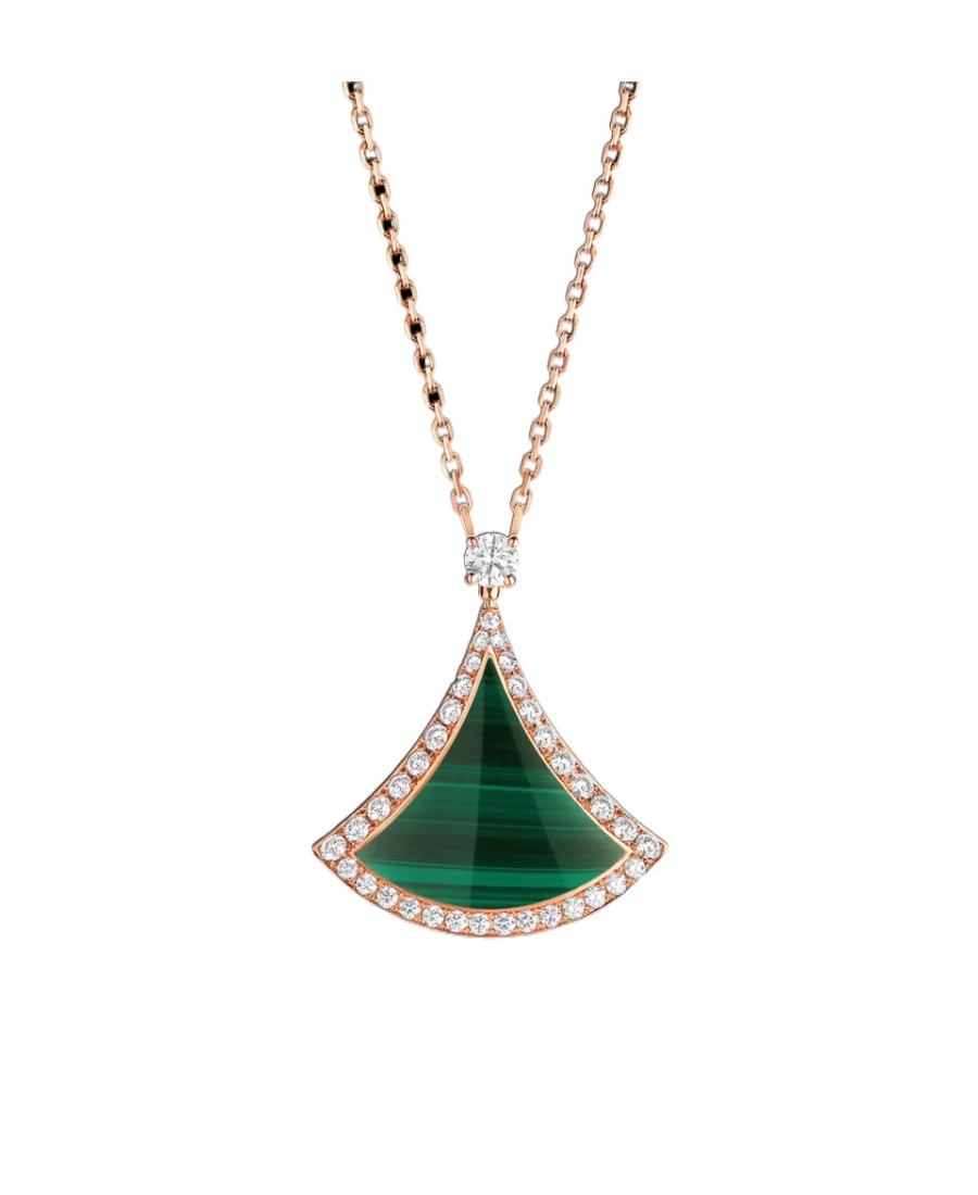 Bvlgari Pendant Necklace In Green