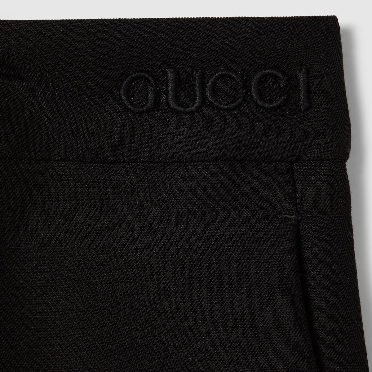 Gucci High Waist Straight Leg Trousers With Pockets In Black