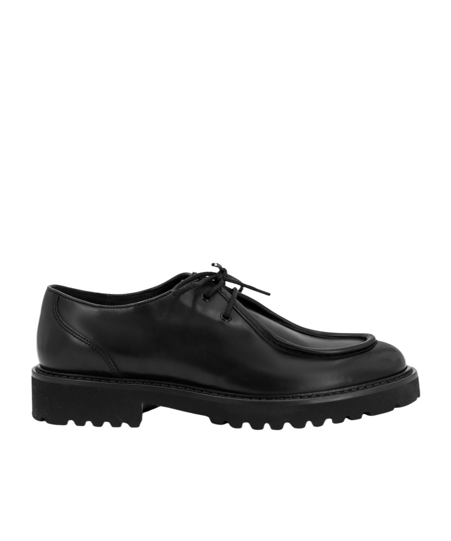 Doucal's Man Lace-up Shoes Dark Brown Size 8 Soft Leather In Brown