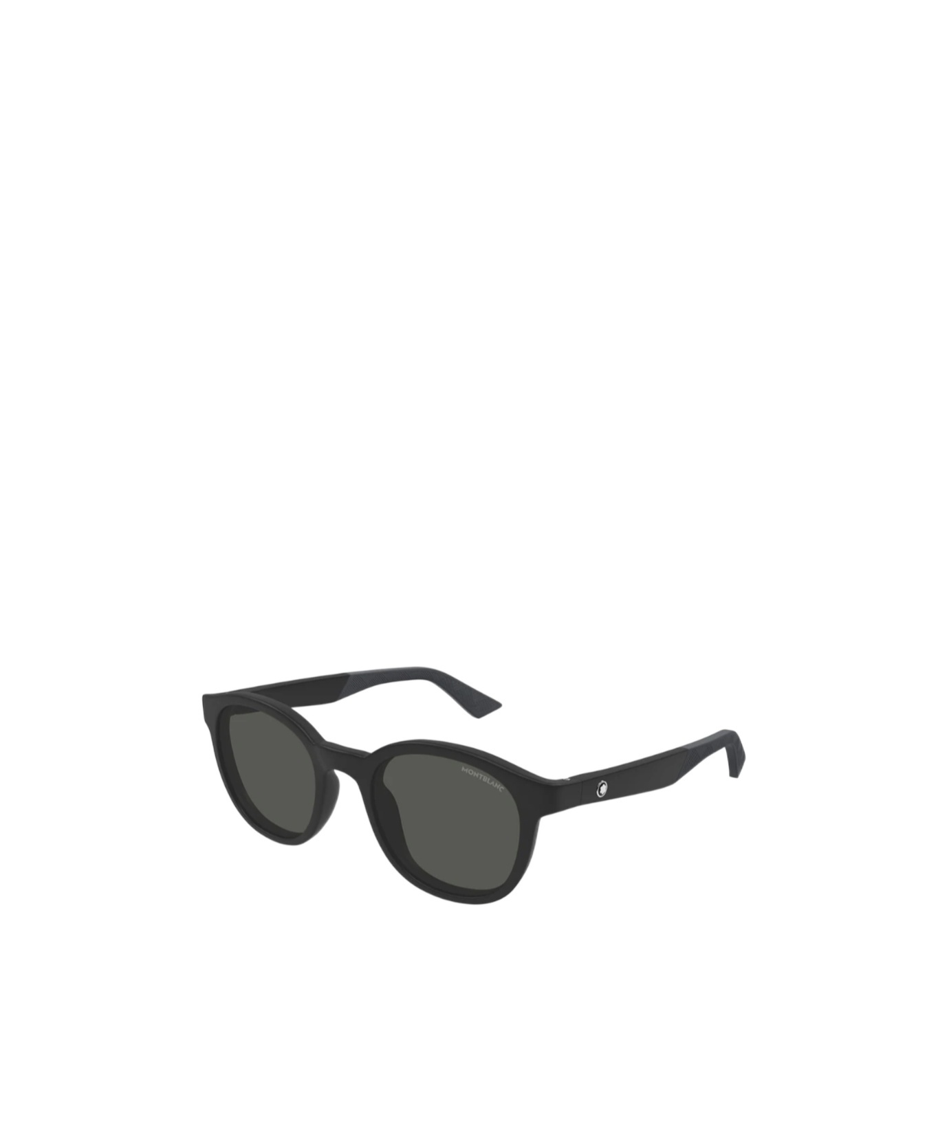 Montblanc Round-frame Sunglasses In Black