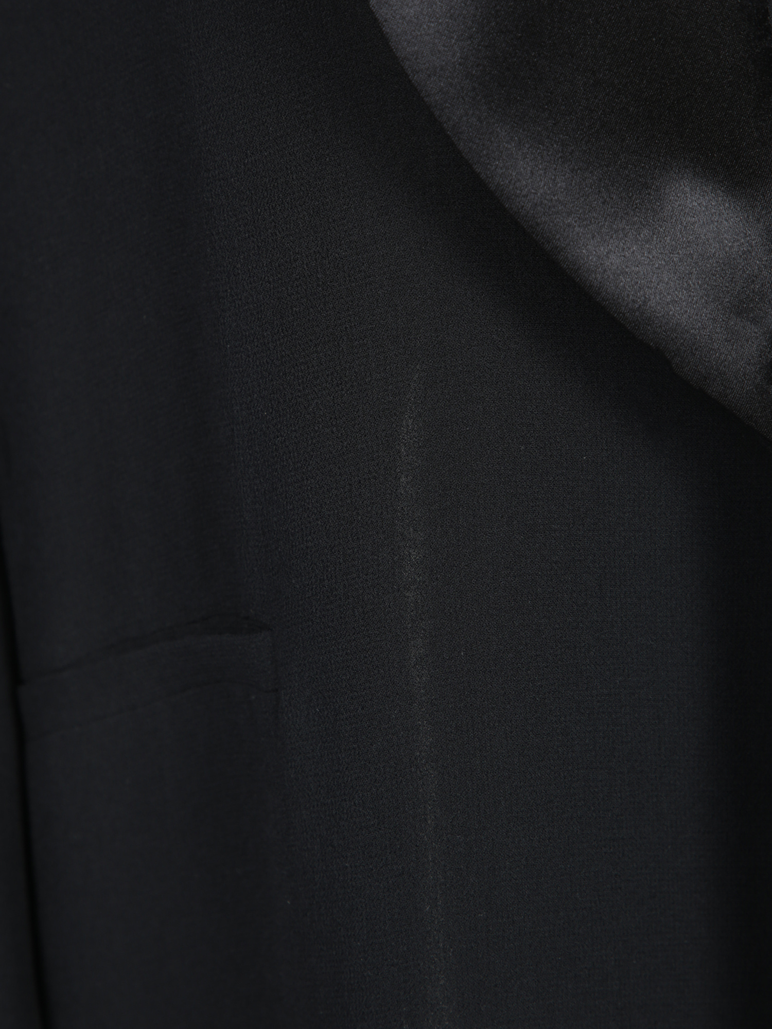 Alberta Ferretti Georgette Blazer In Black