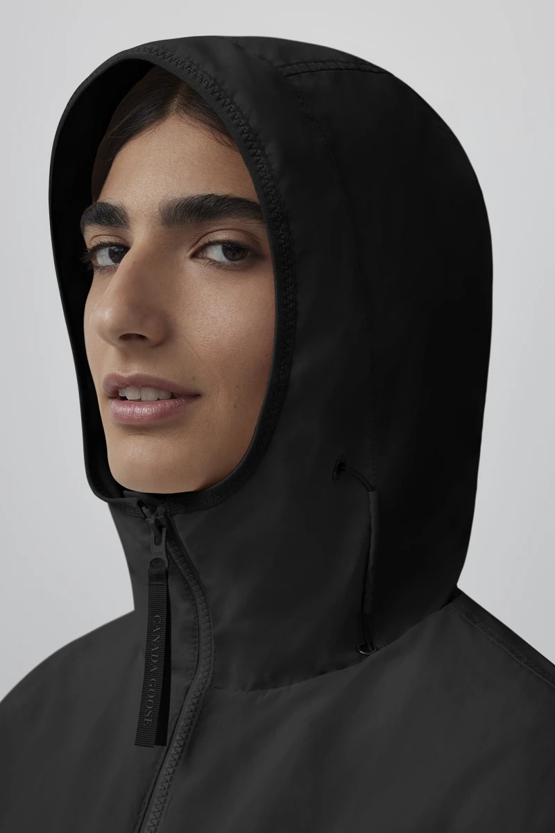 Shop Canada Goose Sinclair Zipper Casual Jacket In Black