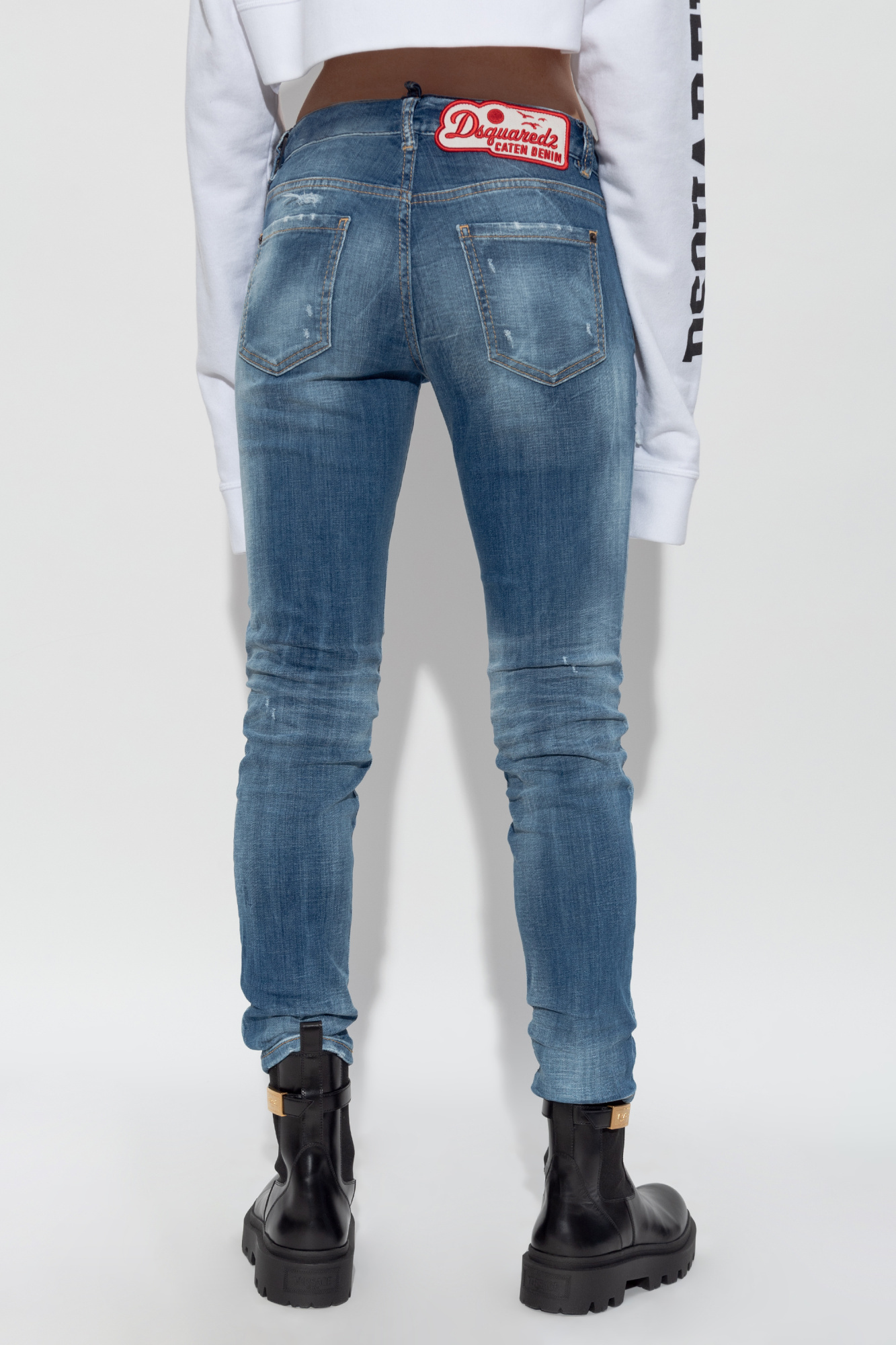 DSQUARED2 DISTRESSED-EFFECT JEANS