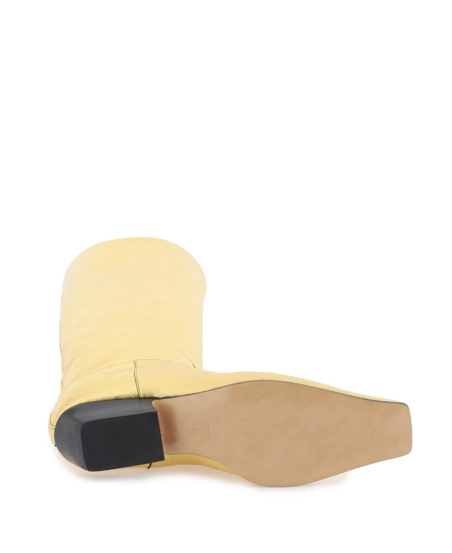 Khaite Square-headed Boots In Nude