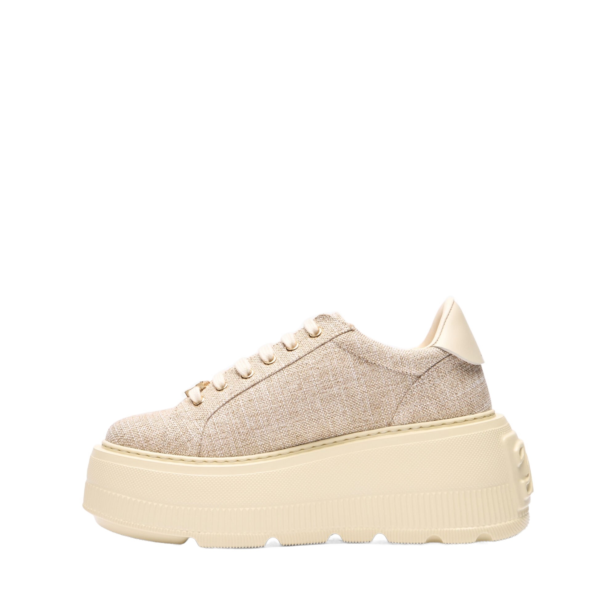 Casadei Nexus Jutalux Platform Sole Casual Shoes In Nude