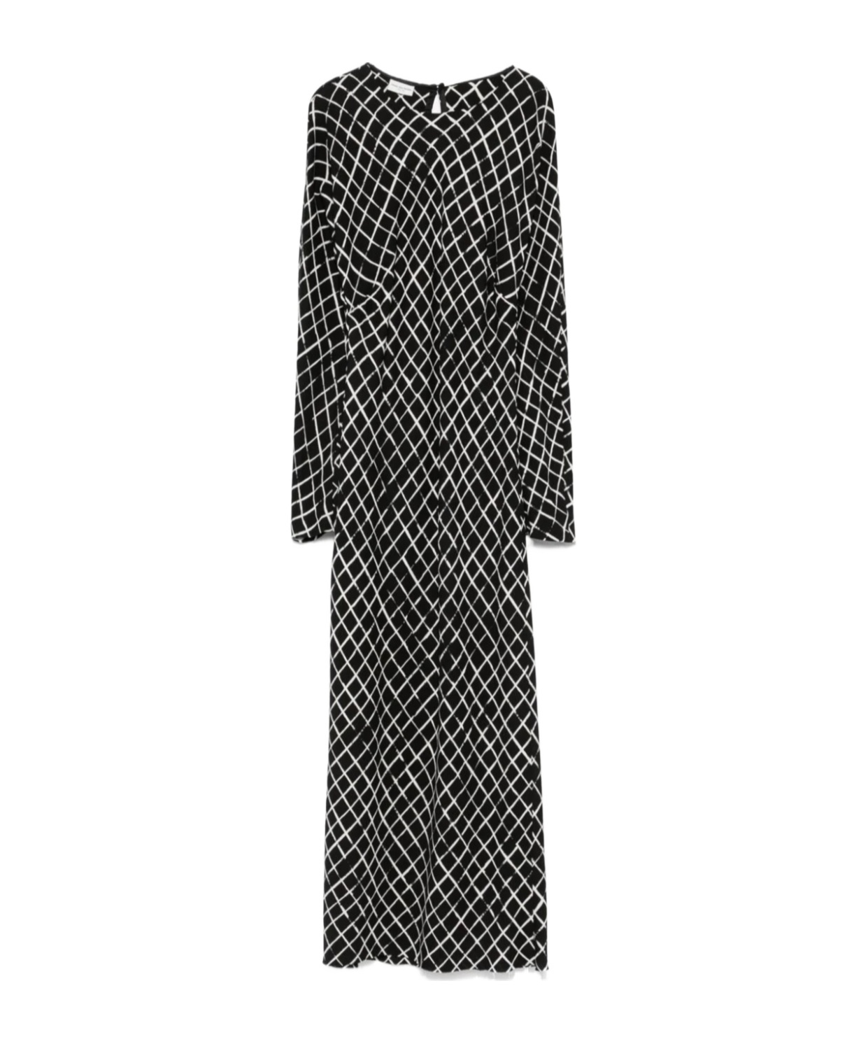 Dries Van Noten Long-sleeved Dress In Black