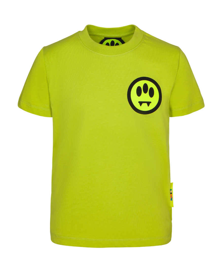 Barrow Logo-print Short-sleeved Cotton T-shirt In Yellow
