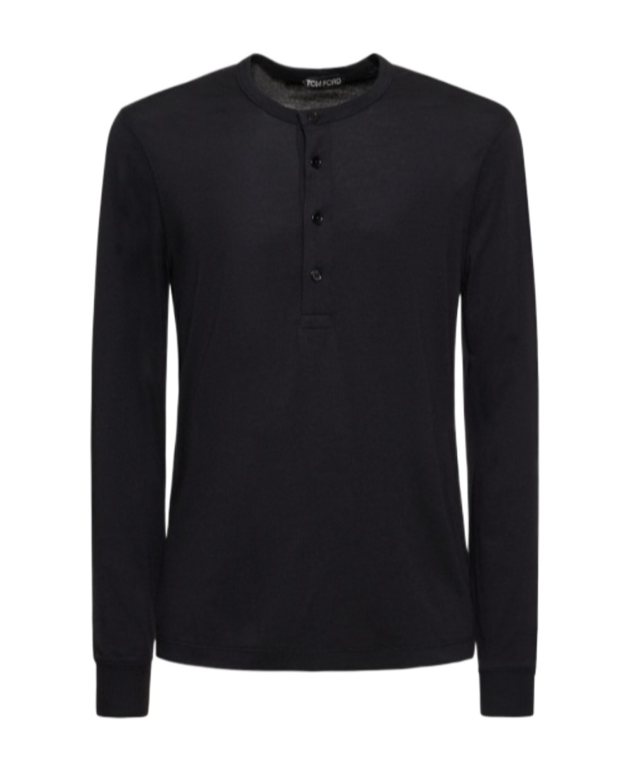 Tom Ford Long-sleeved T-shirt In Blue
