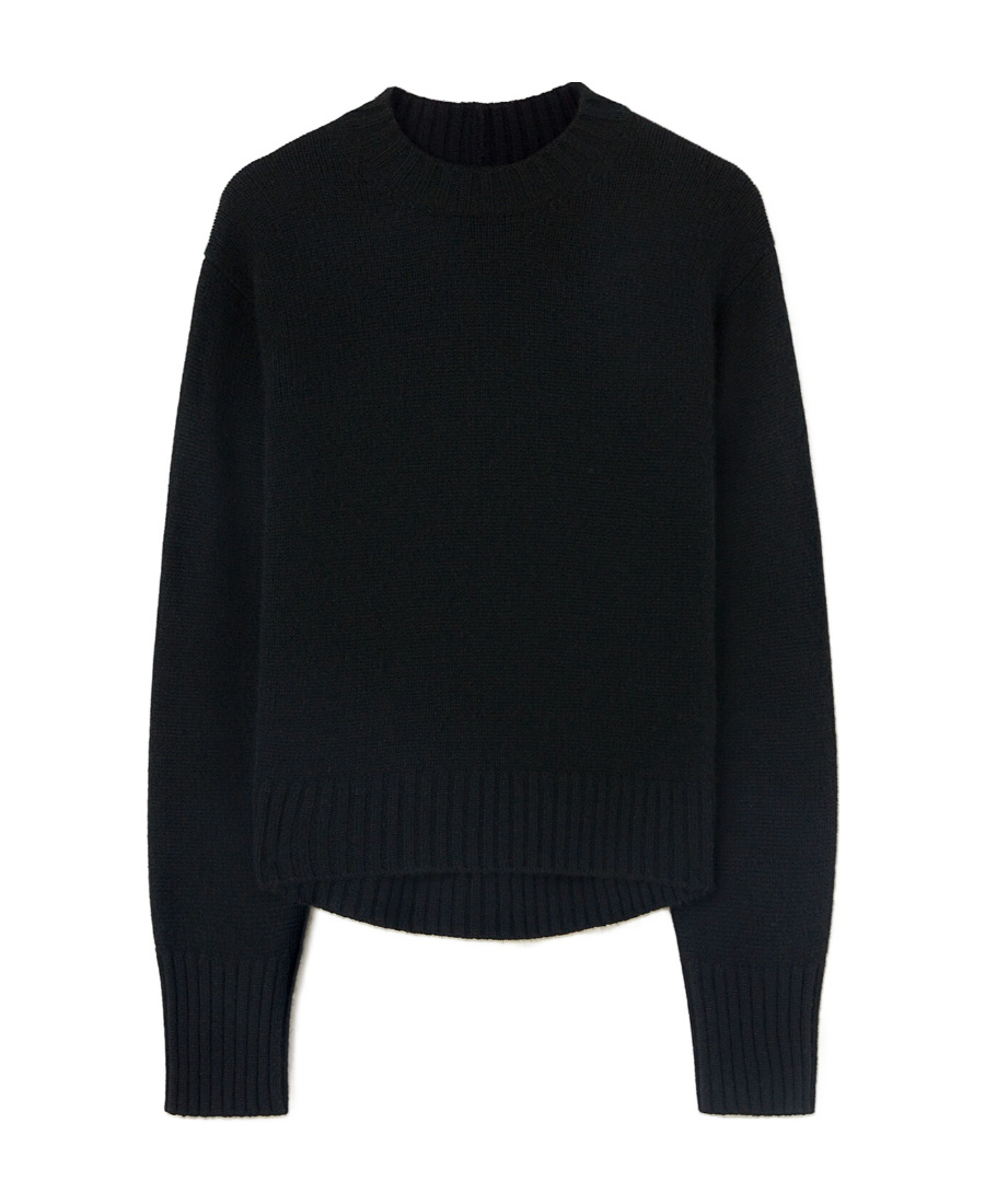 Jil Sander Cashmere Crew Neck Sweater In Black