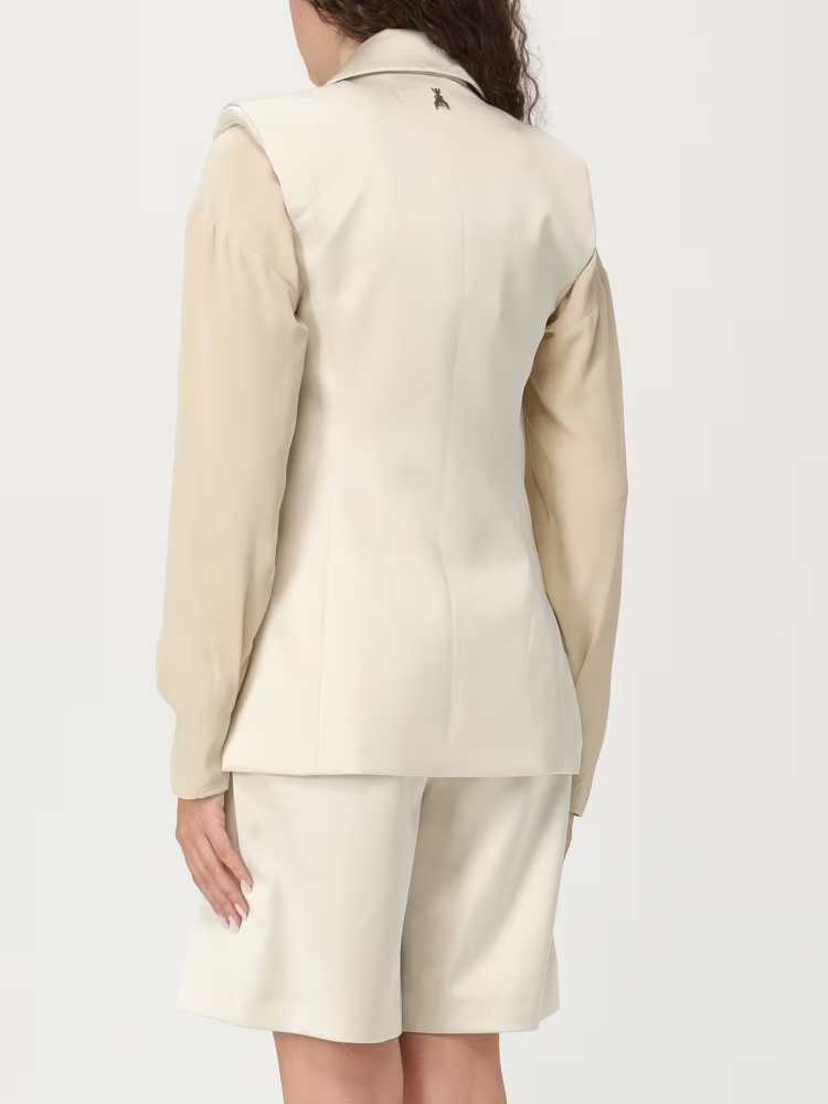 Patrizia Pepe Satin-finish Waistcoat
