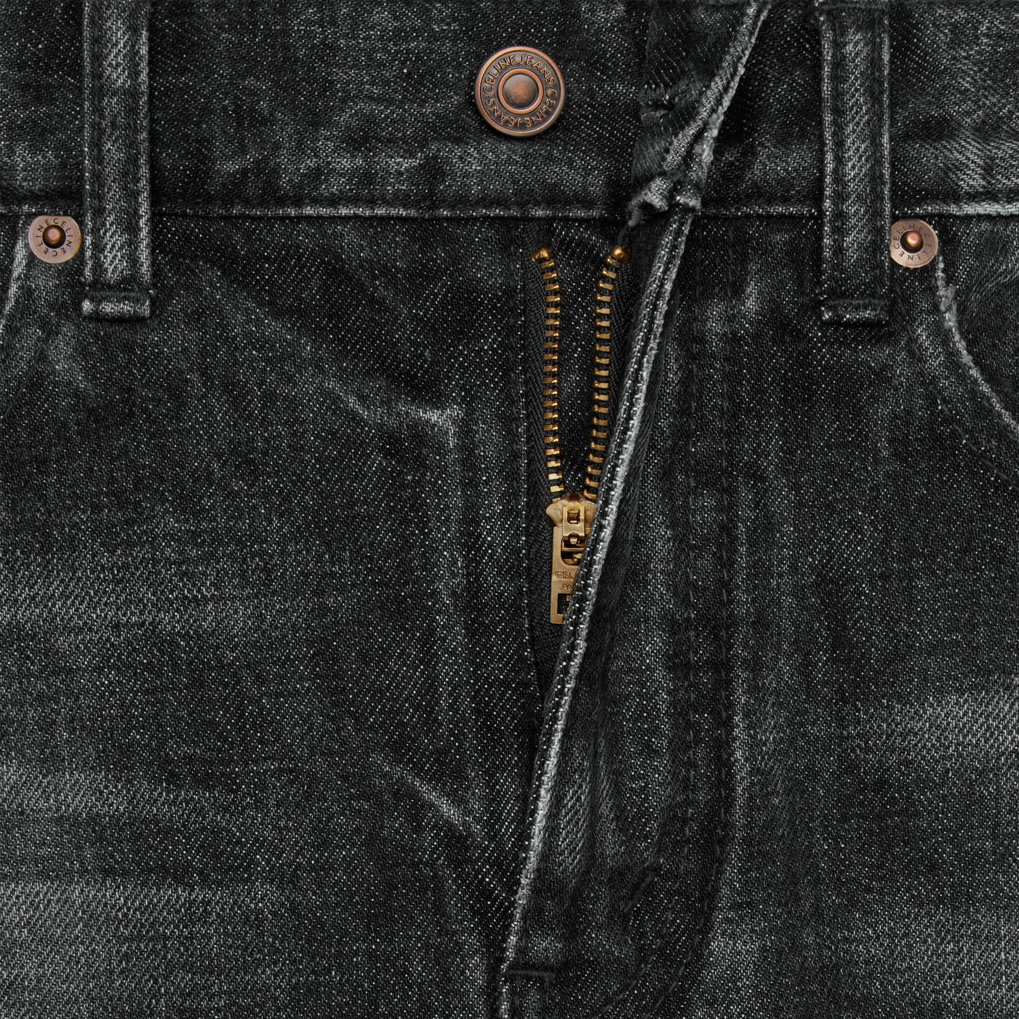 Celine Multi-pocket Jeans In Black
