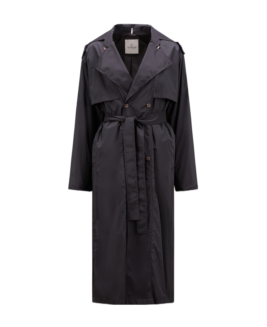 Moncler Deva Trench Coat In Black