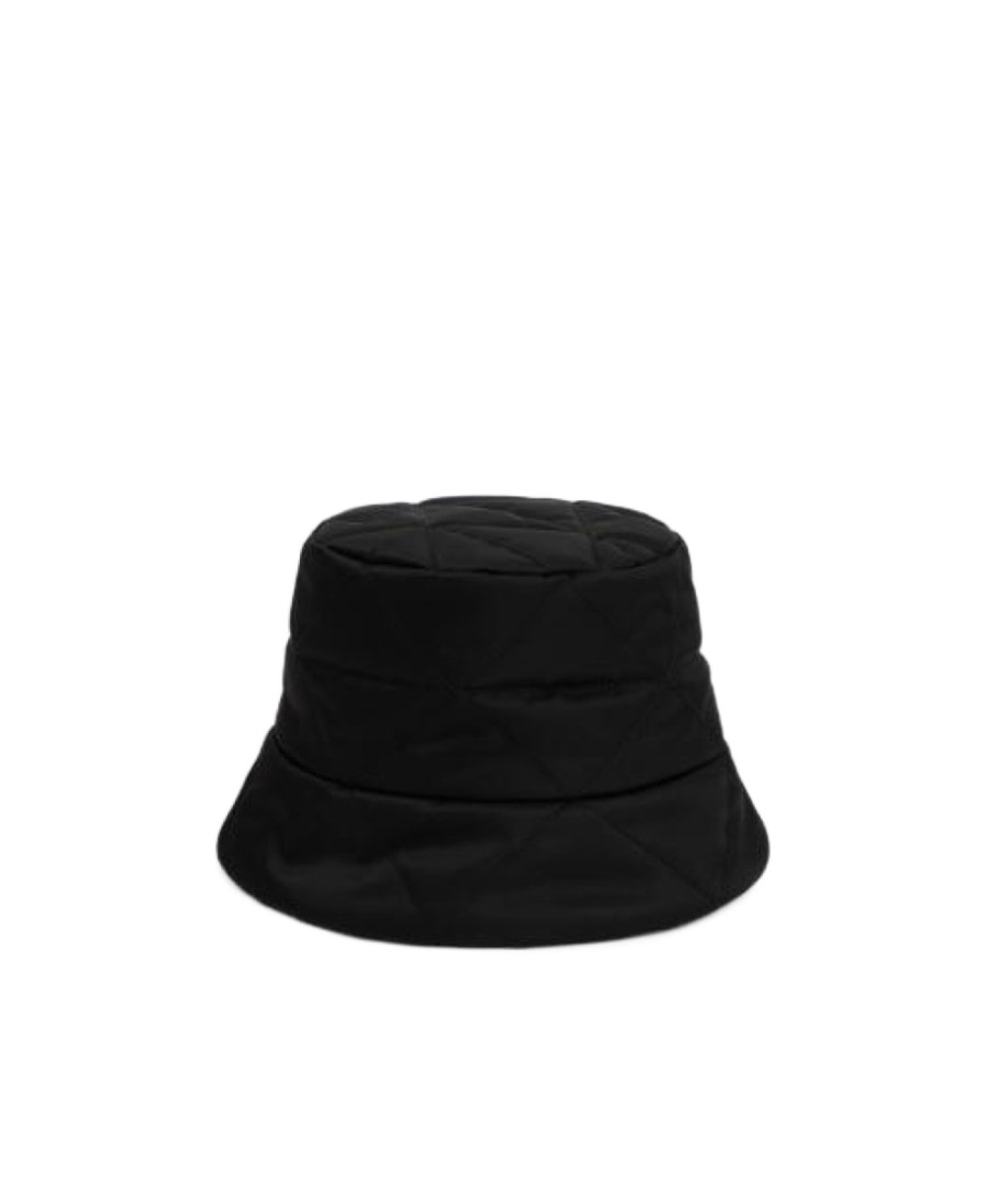 Prada Quilted Recycled-material Bucket Hat In Black