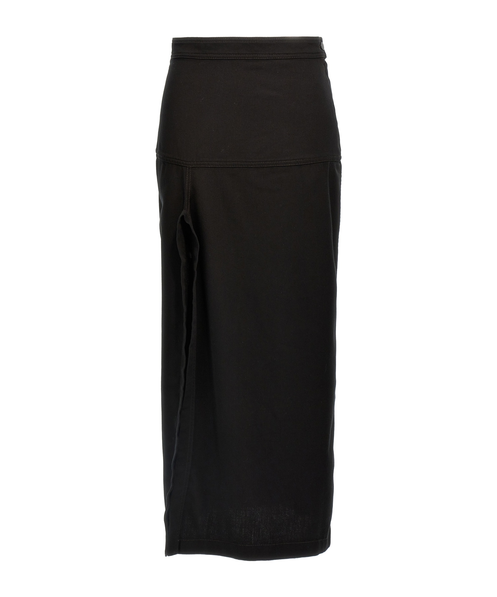Lemaire Asymmetrical Wrapover Skirts Black In Black
