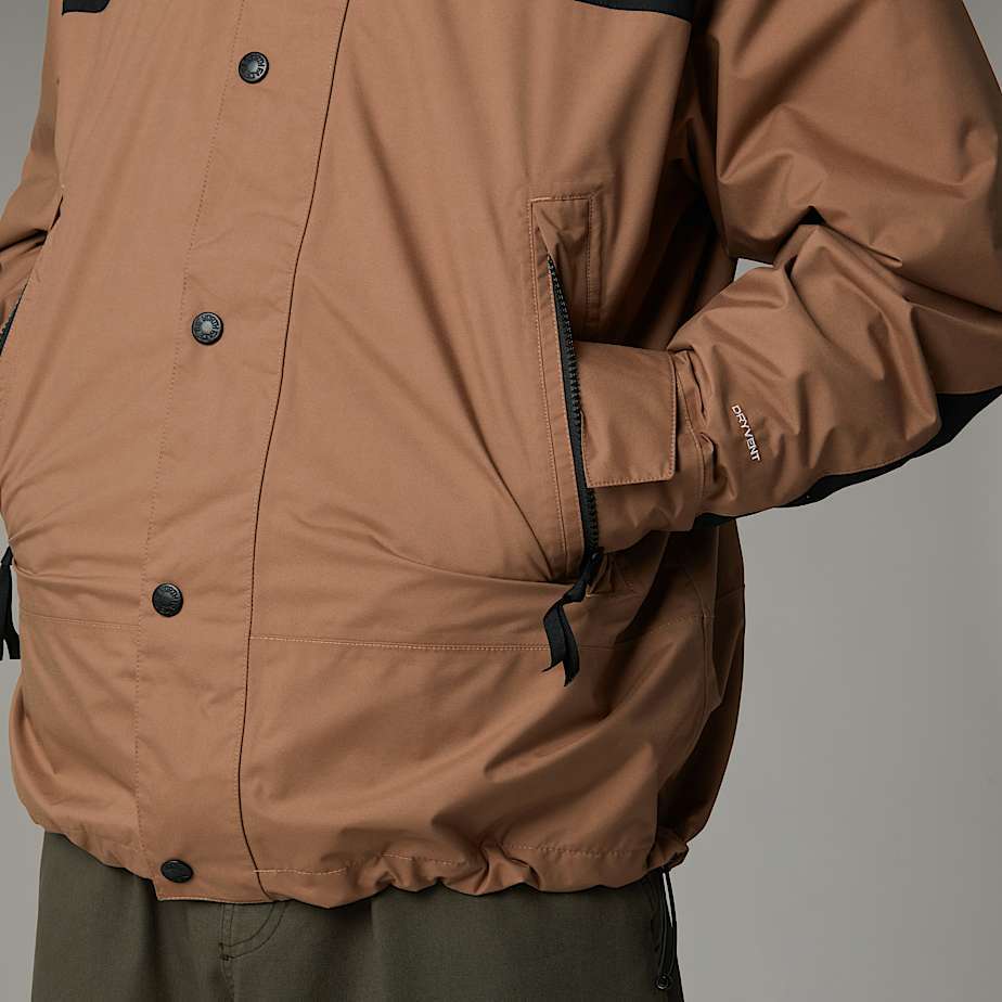 The North Face Reign On Relaxed Fit Water Repellent Jacket In Brown