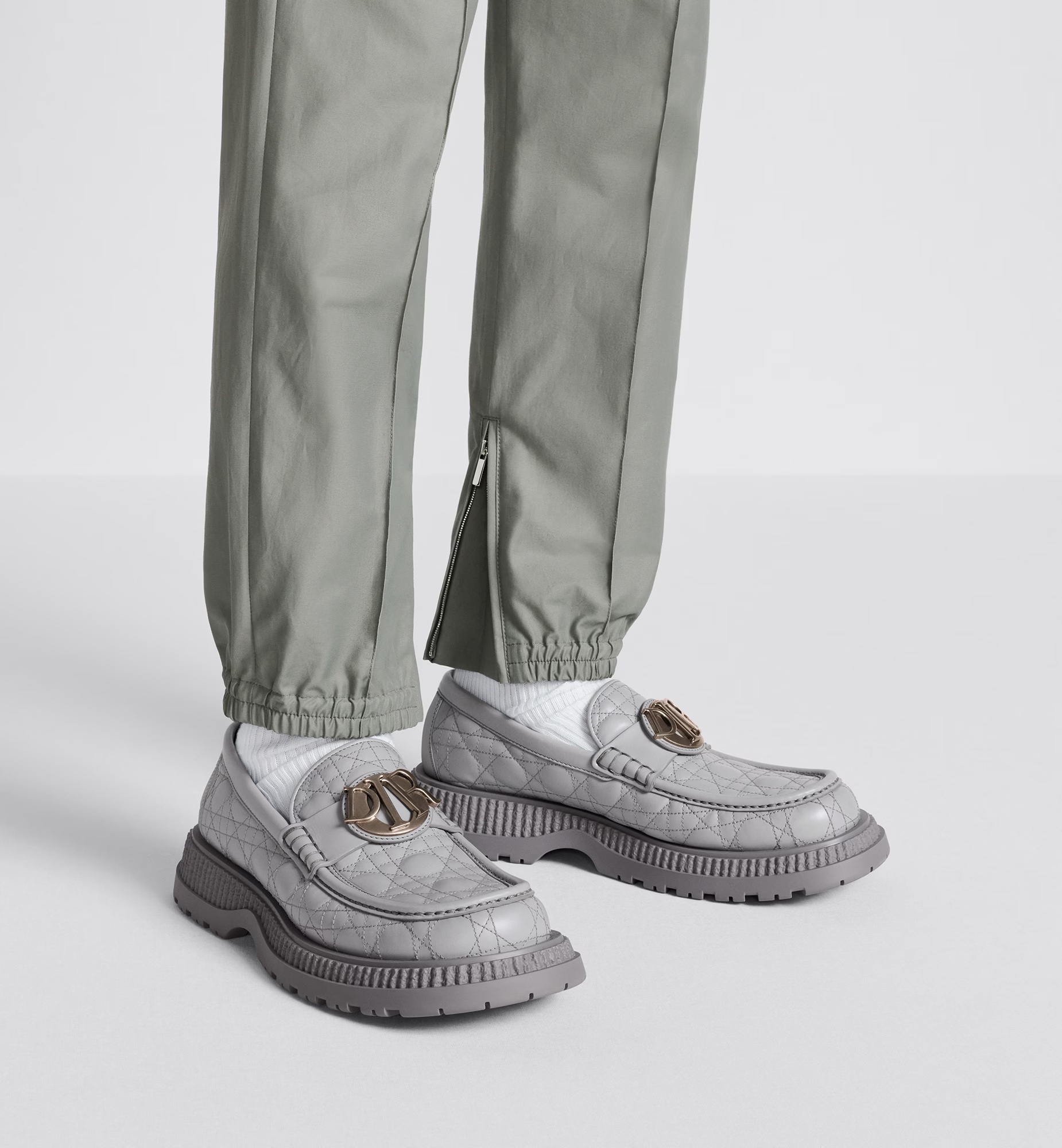Dior Rope Waist Sweatpants In Gray
