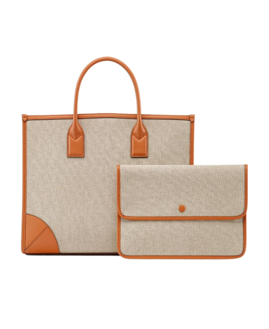 Mcm Canvas Bag In Nude
