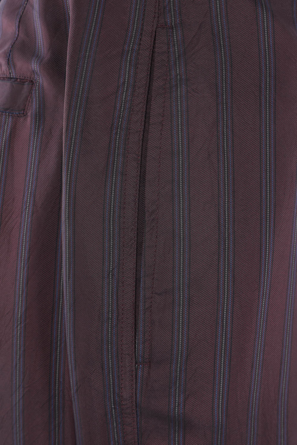Dries Van Noten High-waisted Wide Leg Trousers With Vertical Stripes In Purple