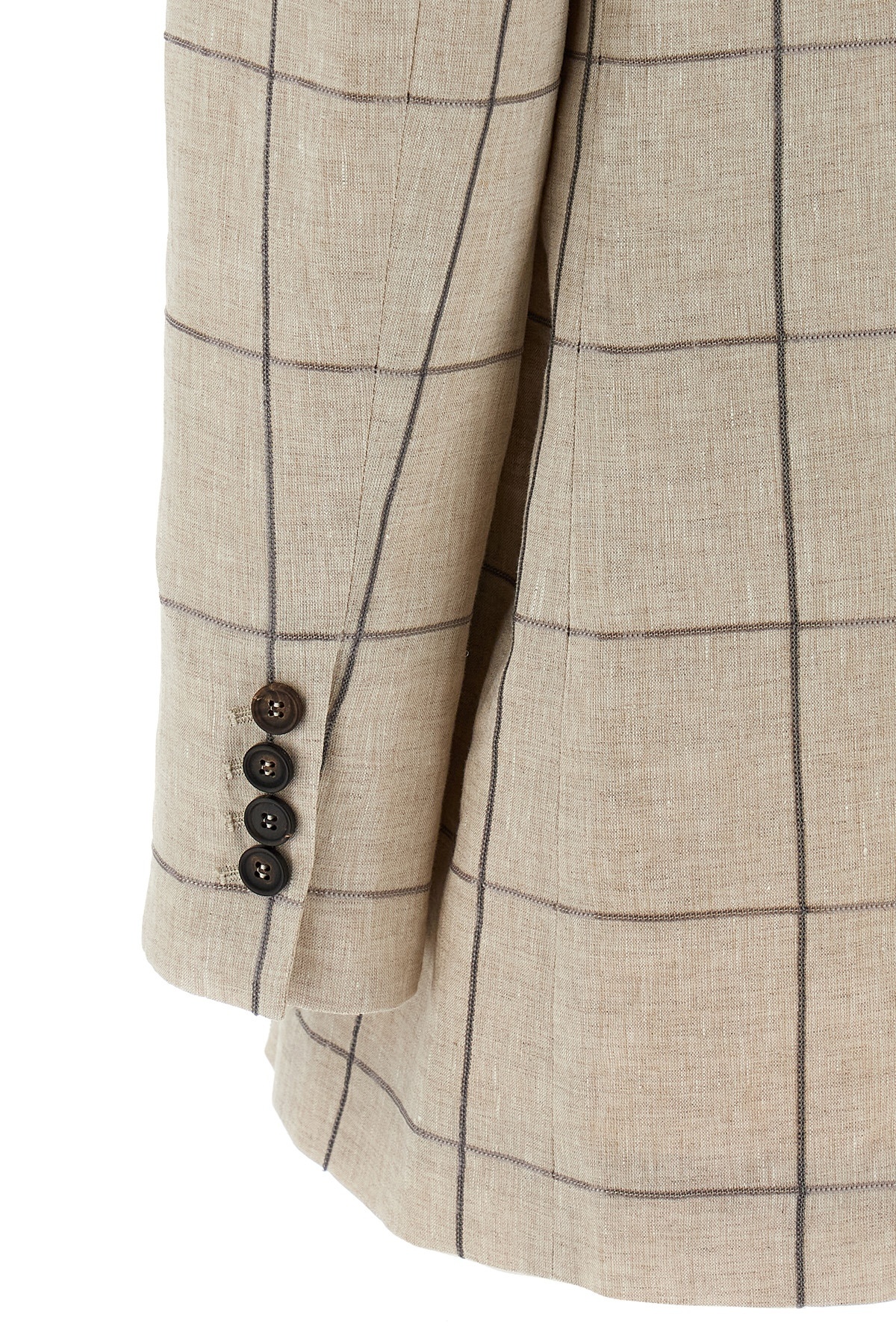 BRUNELLO CUCINELLI CHECK-PATTERN BLAZER 