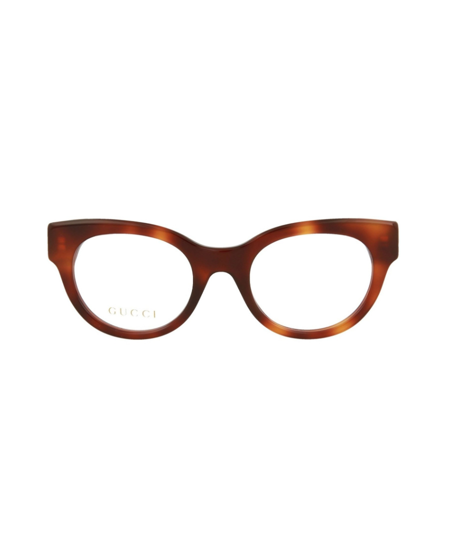 Gucci Gg0209o 002 Cat Eye Eyeglasses In Brown