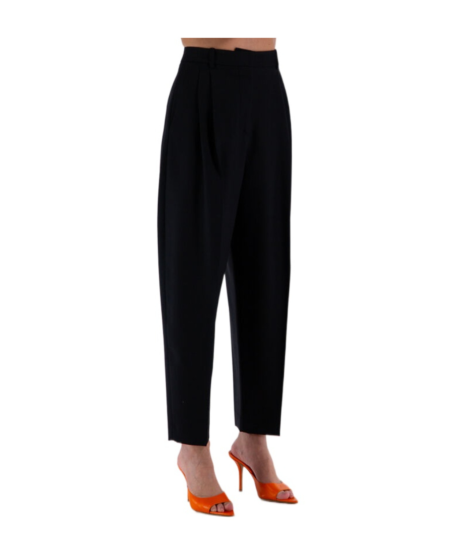 Stella Mccartney Logo Casual Pants In Black