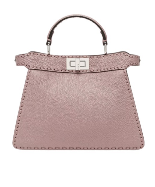 Fendi Peekaboo Iseeu Small Shoulder Bag In Nude