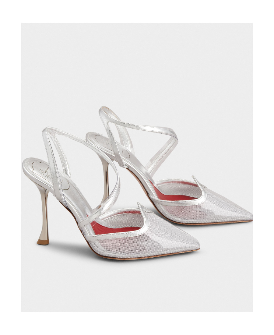 Roger Vivier 100mm Metallic-effect Pointed Pumps In White