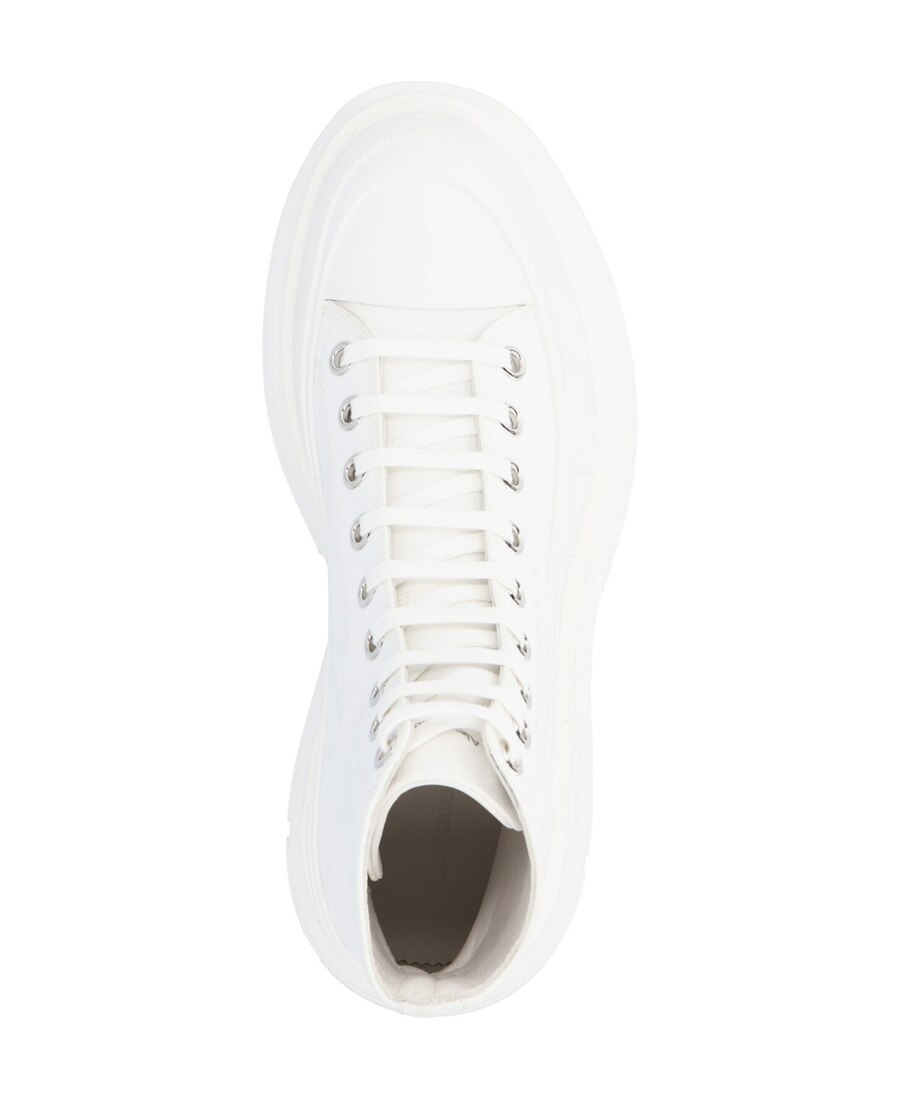 Alexander Mcqueen Tread Slick High Top Sneaker In White