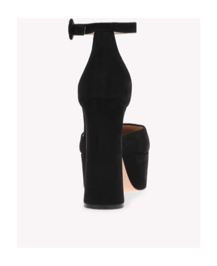 Gianvito Rossi 120 Holly Suede Platform Pumps In Black