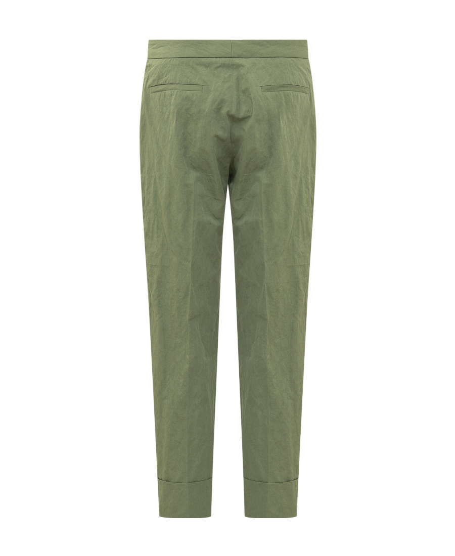 Fabiana Filippi Turn-up Hem Trousers In Green