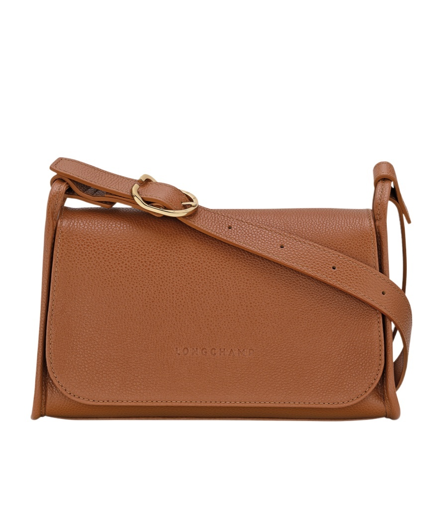 Longchamp Medium Foulonne Caramel Shoulder Bag In Brown