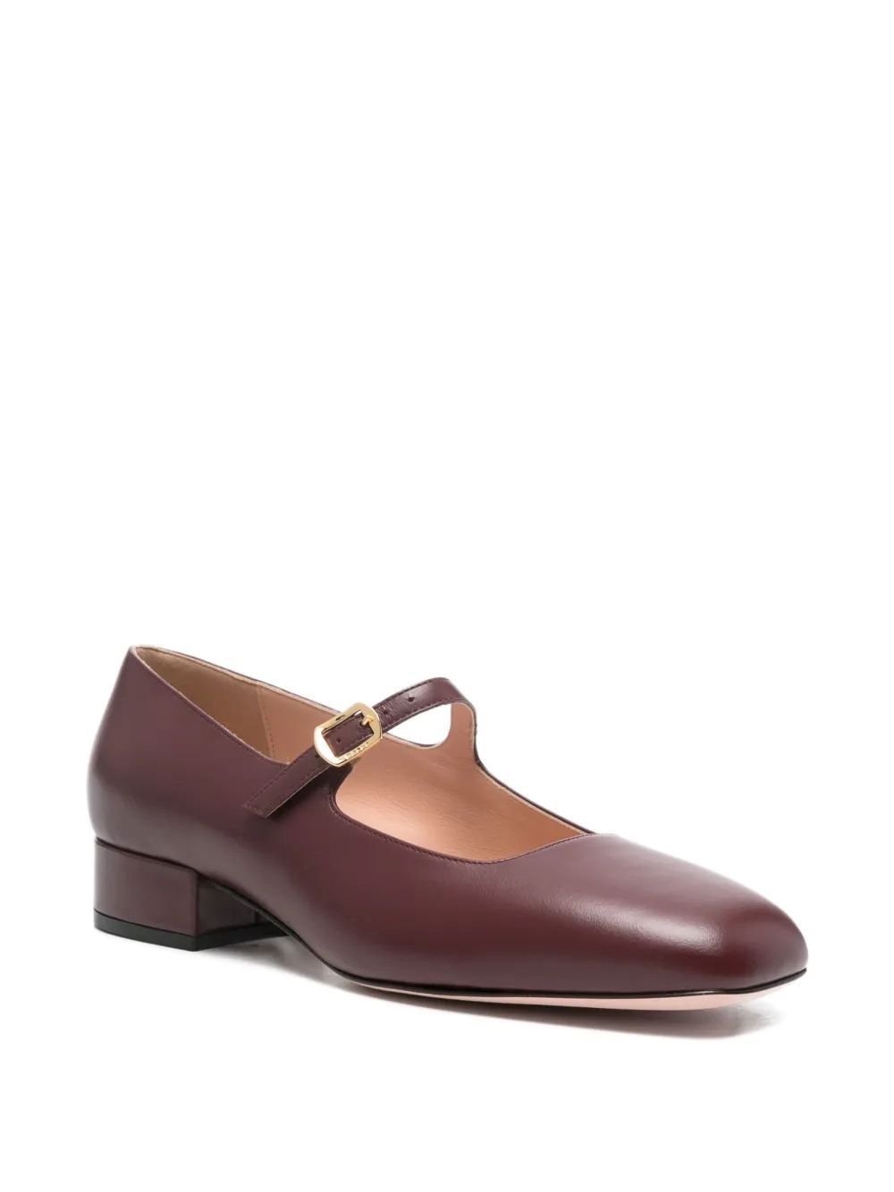 Bally Buckle-strap Pumps In Burgundy