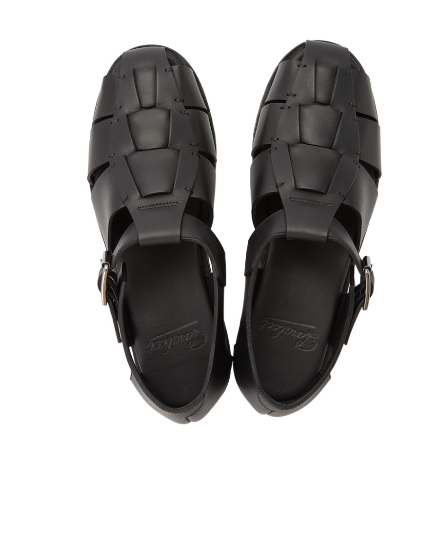 Paraboot Weave Sandals In Black