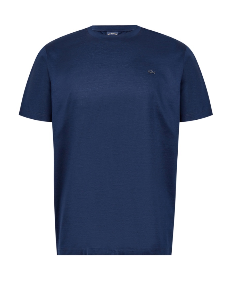 Paul & Shark Short Sleeve Embroidered Logo T-shirt In Blue