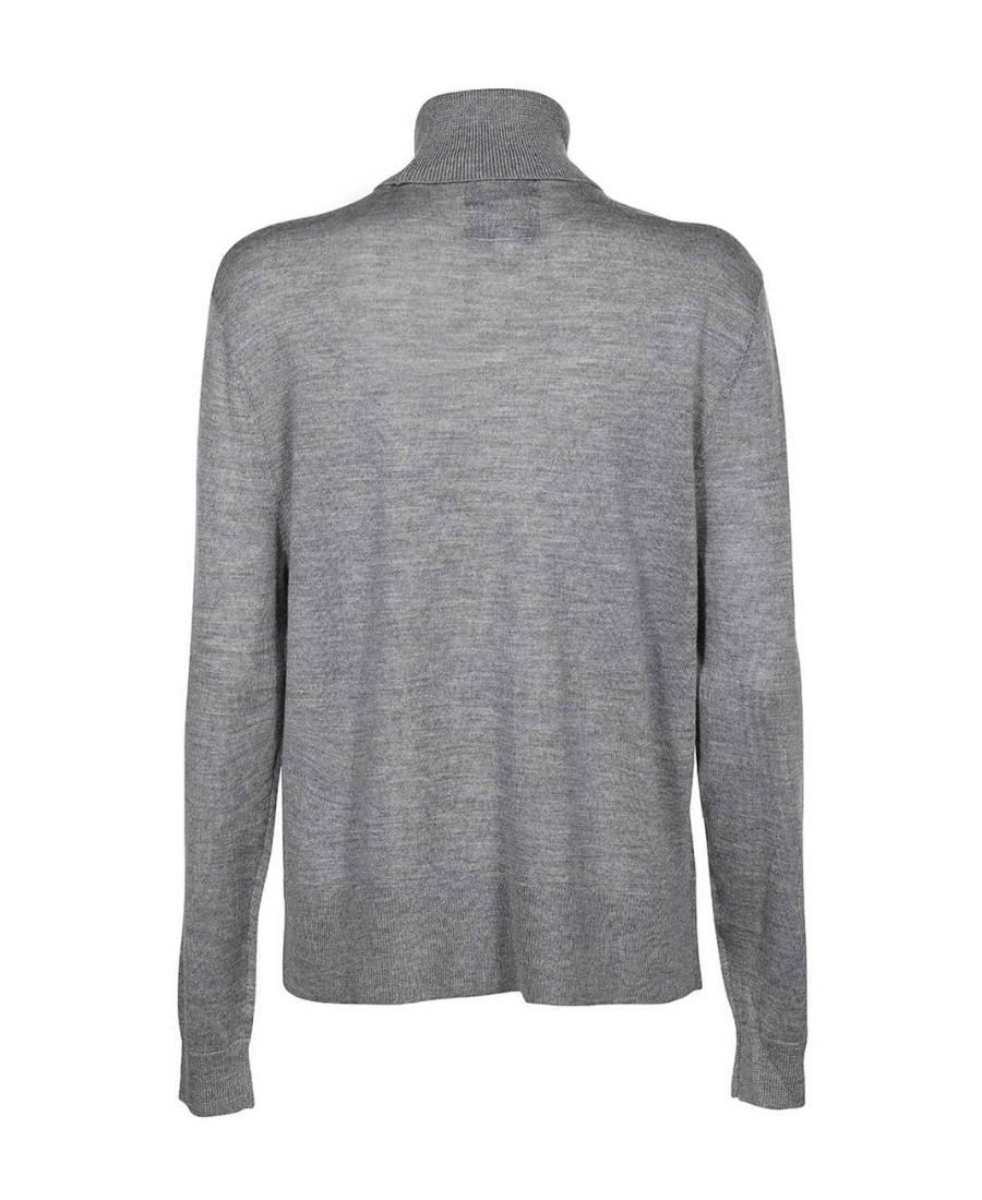 Armani Exchange Long-sleeved Sweater In Gray