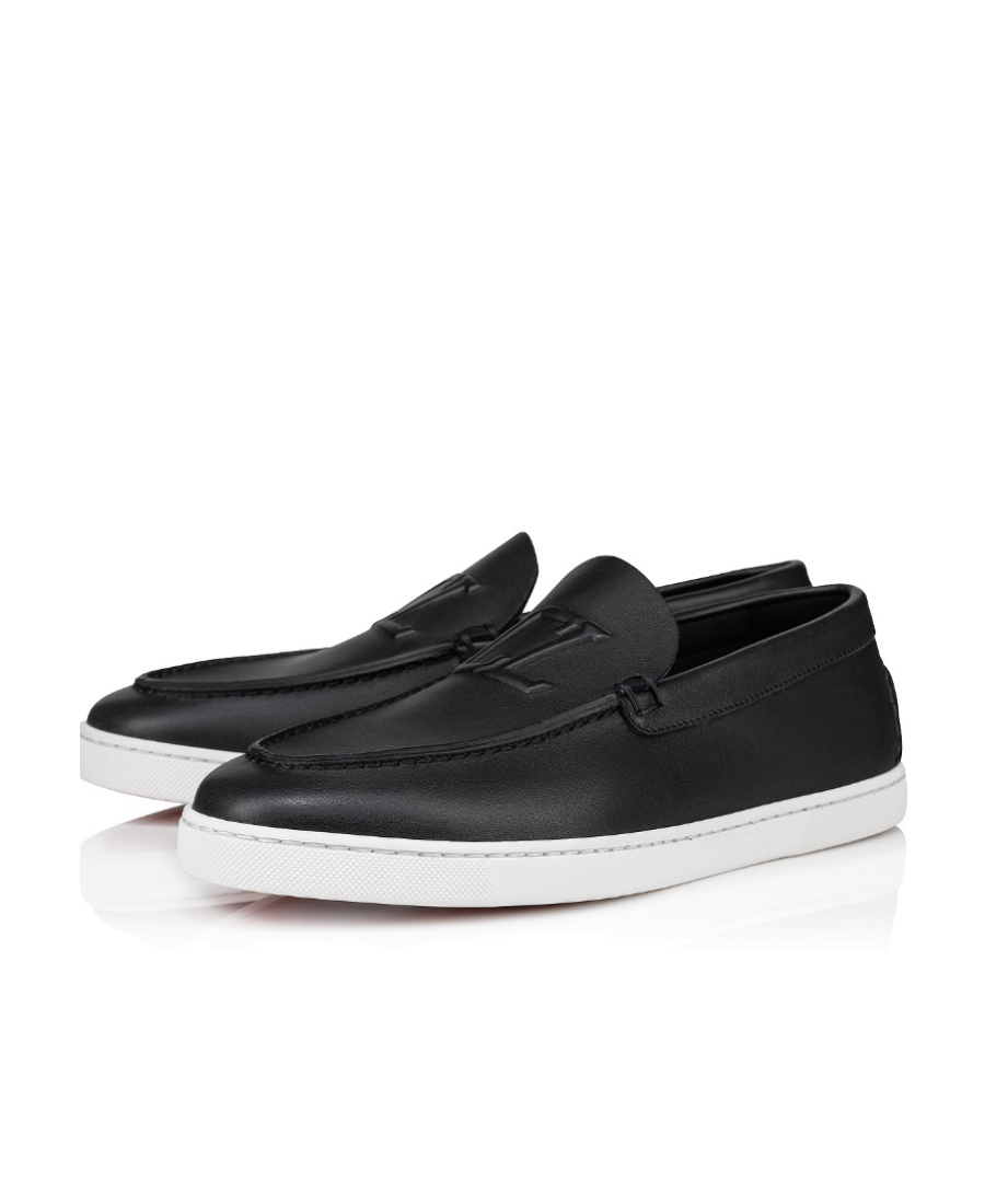 Christian Louboutin Men's Varsiboat Loafers In Black