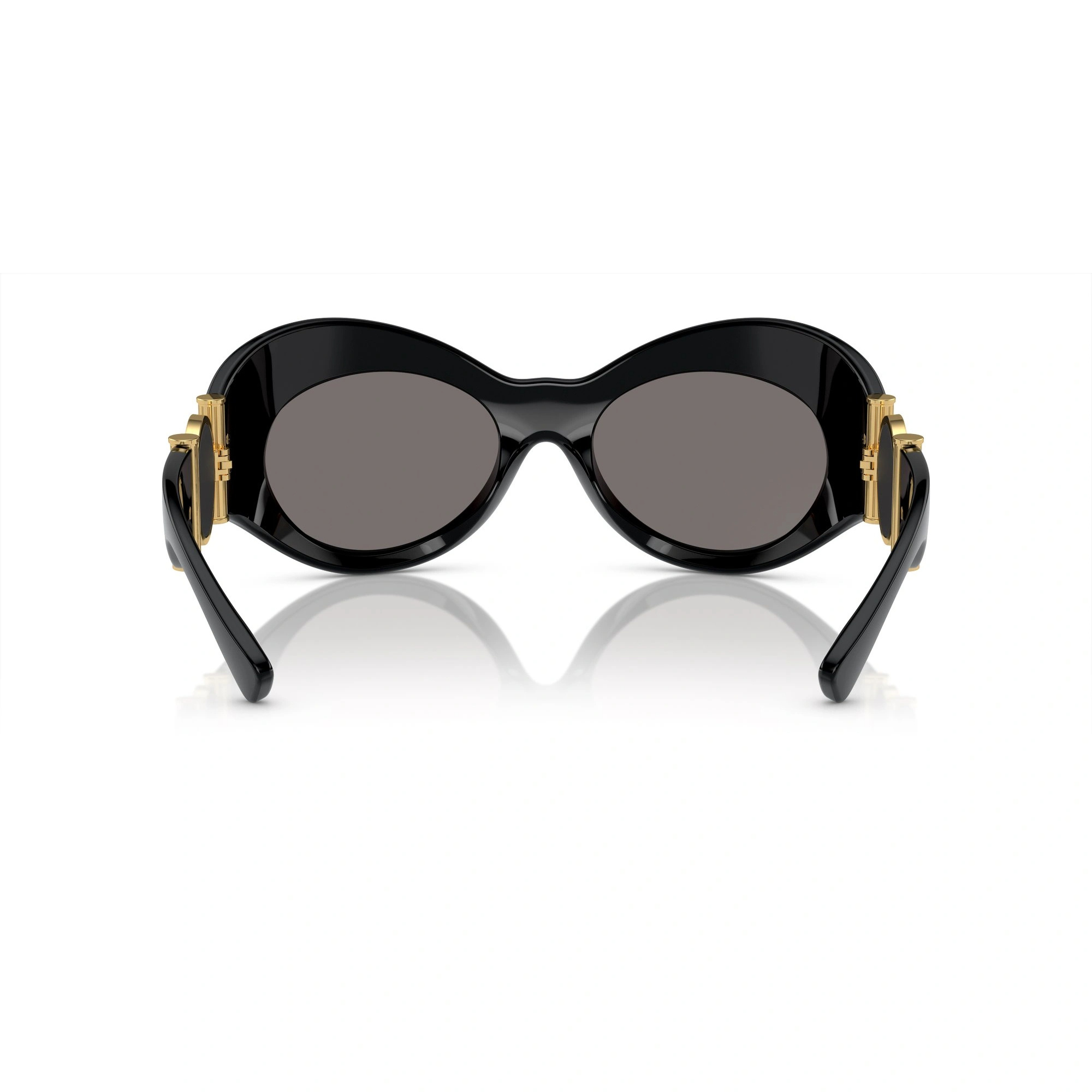Versace Eyewear Irregular Frame Sunglasses In Gray