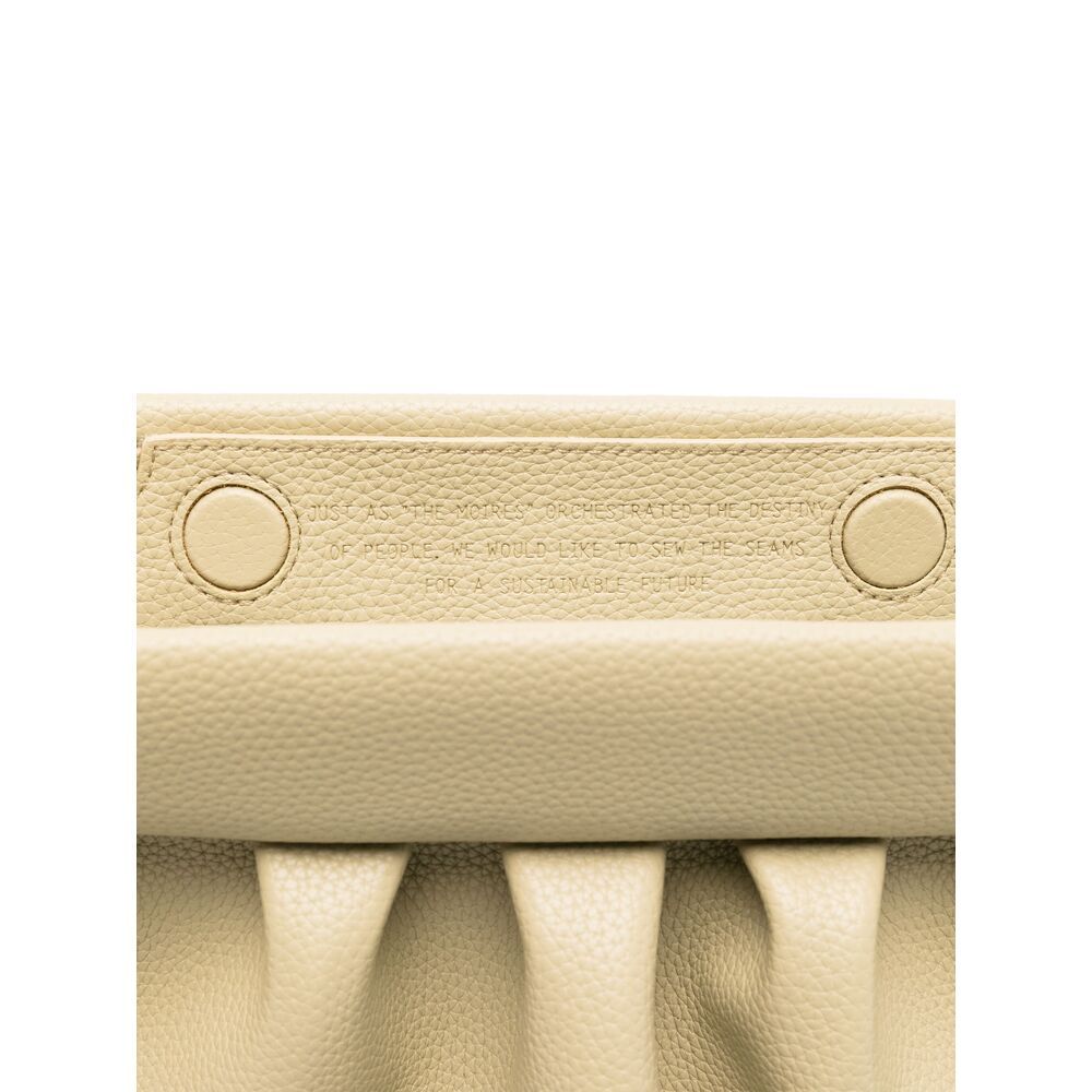 Themoirè Bios Vegan Leather Clutch In Nude