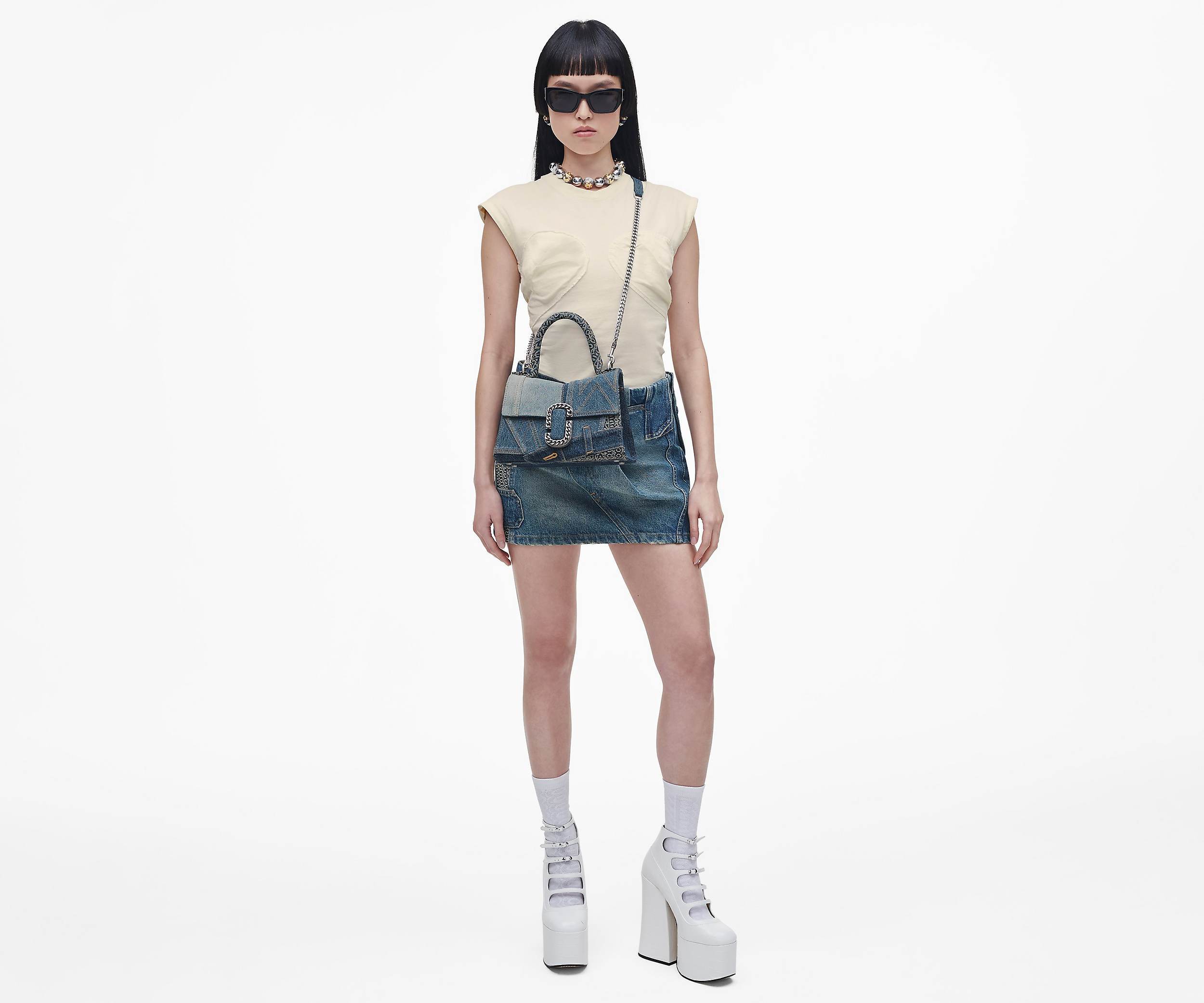 MARC JACOBS LOGO SHOULDER BAG 