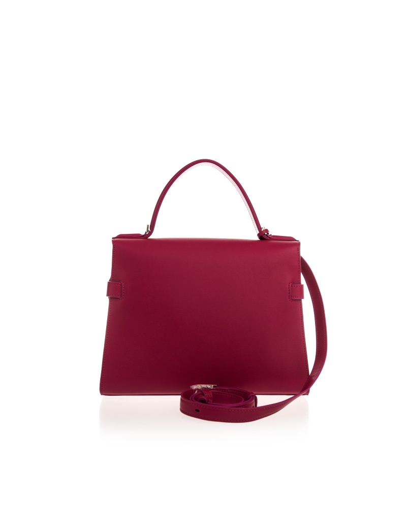 Delvaux Logo Handbag In Red